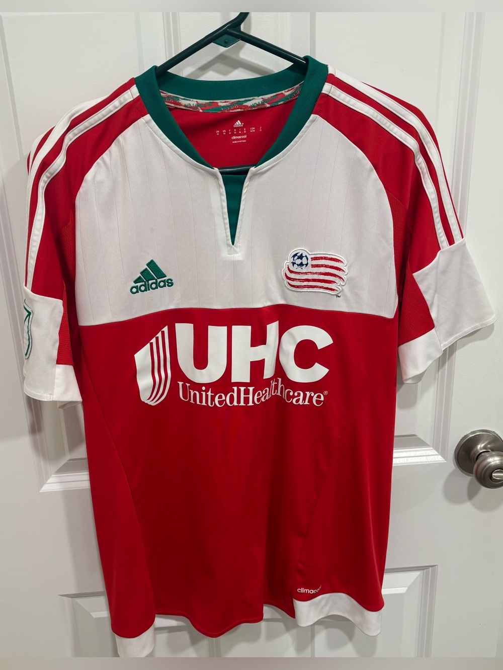 New England Revolution MLS Adidas Climacool Soccer Football Jersey Mens Medium